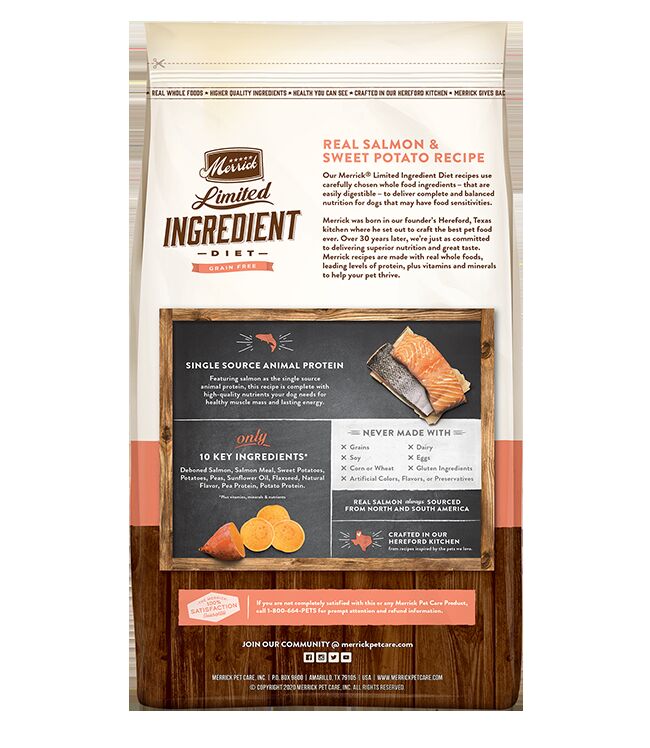 Limited Ingredient Diet Grain Free - Real Salmon & Sweet Potato Recipe