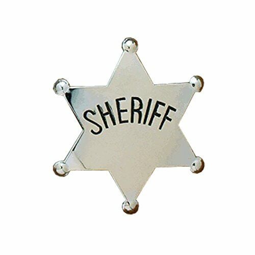 M&F Western Kids Sheriff Badge - Silver, 2 Yrs. Old And Above