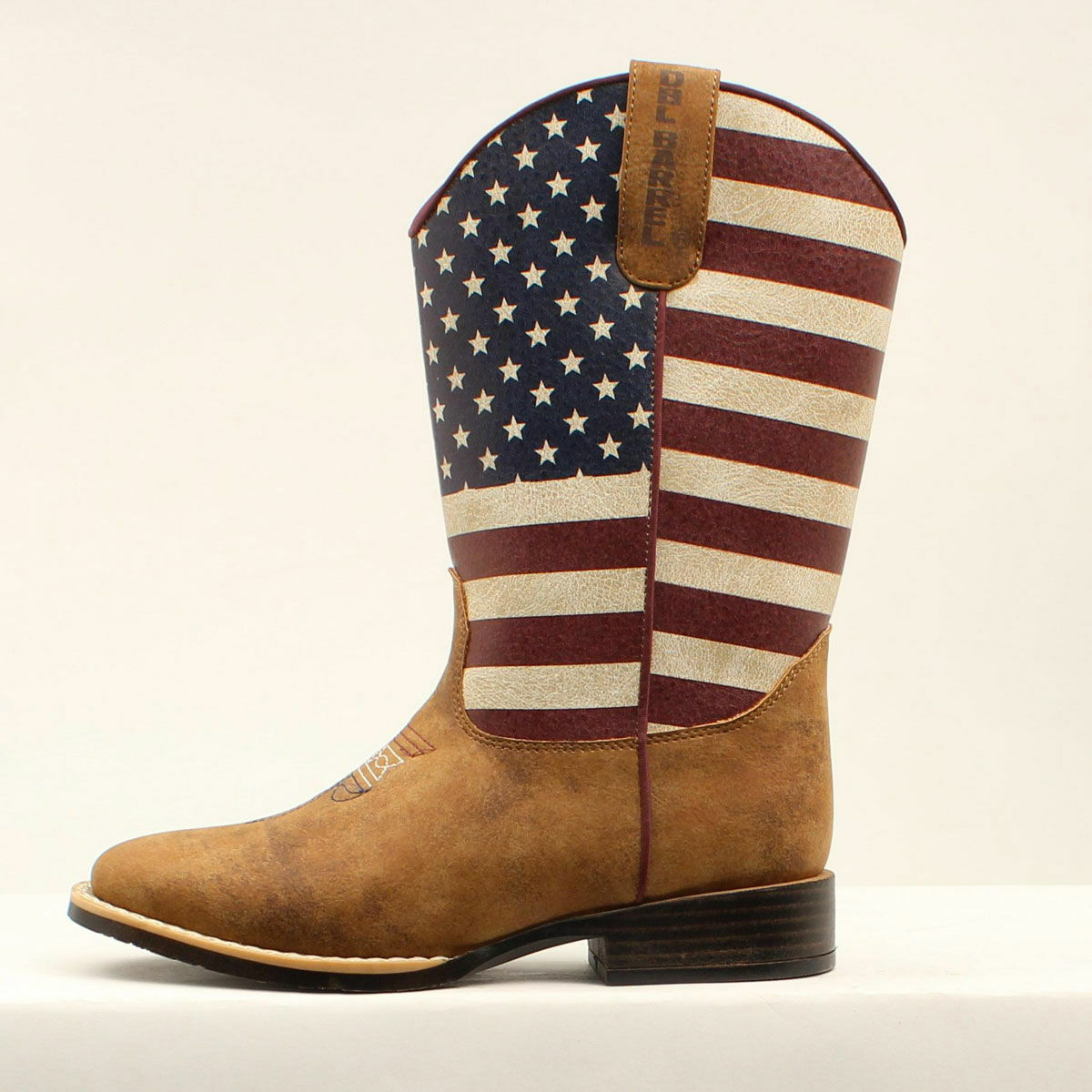 Double Barrel American Flag Boots