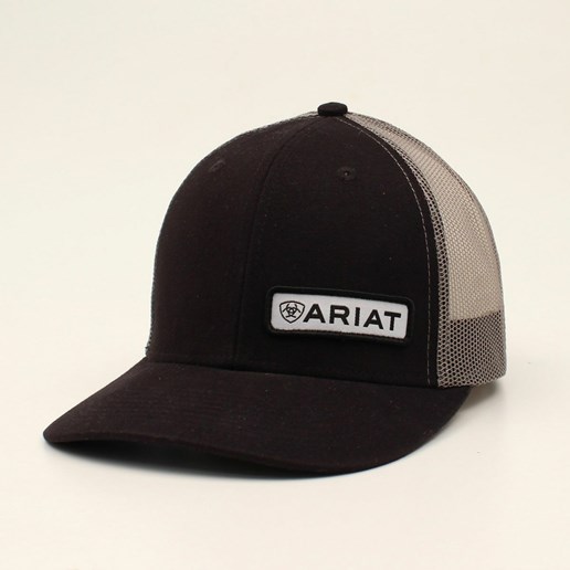 Ariat Black with offset Ariat patch Richardson 112 Cap