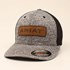 Men's Ariat Cap with Ariat Leather Patch in Gray