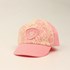 Girl's Infant Ariat Cap with Lace and Logo in Pink
