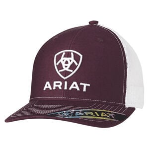 M & F Western Men's Ariat R112 Cap in Burgundy