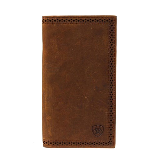 Ariat Leather Rodeo Wallet in Medium Brown
