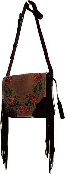 Ariat Women's Audrey Canvas Crossbody Bag in Brown