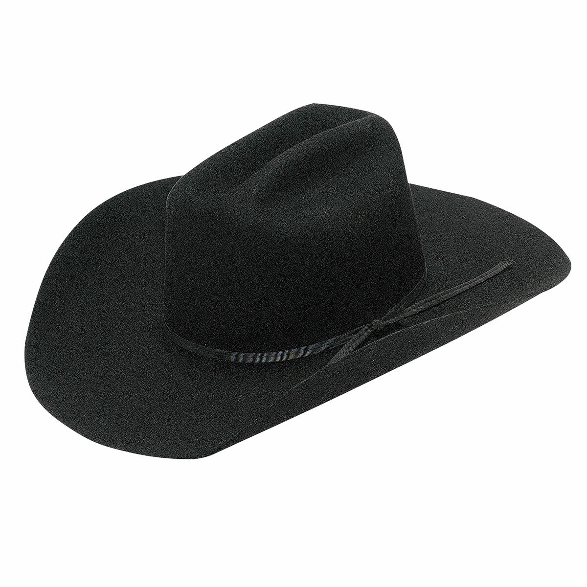 M & F Western Youth Twister Wool Hat in Black