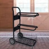 Red Mountain Valley Black 2 Tier Rolling Saddle Rack