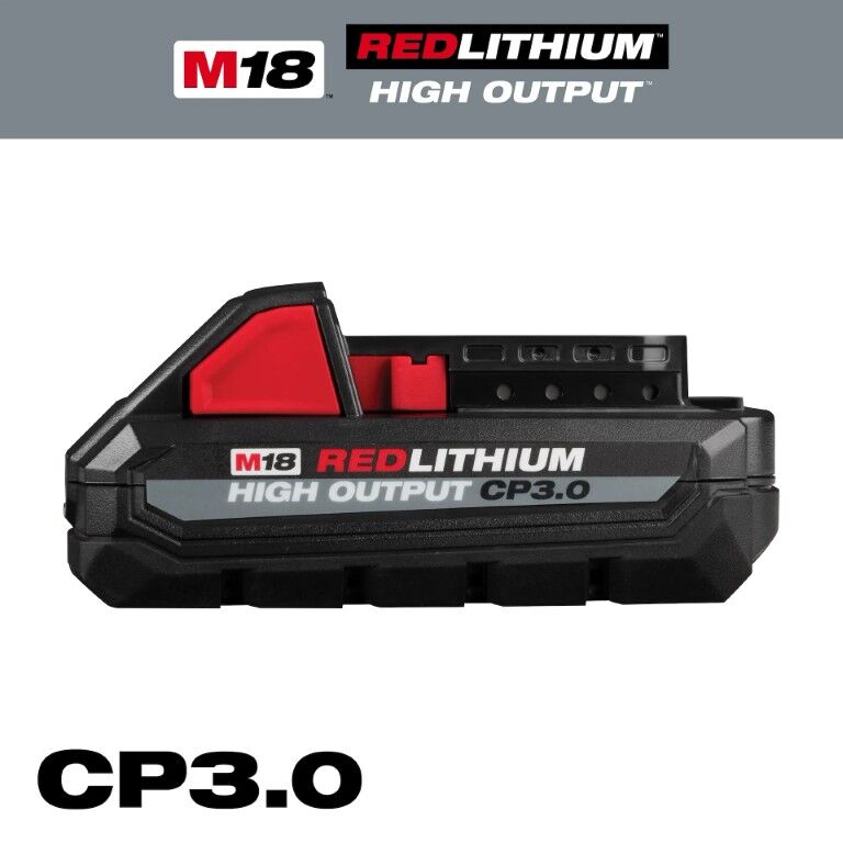 Milwaukee M18 RedLithium High Output CP3.0 Battery, 3-Ah