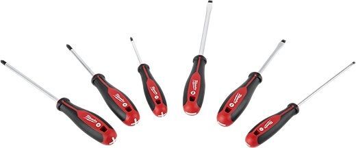 Milwaukee Screwdriver Kit, 6-Pk