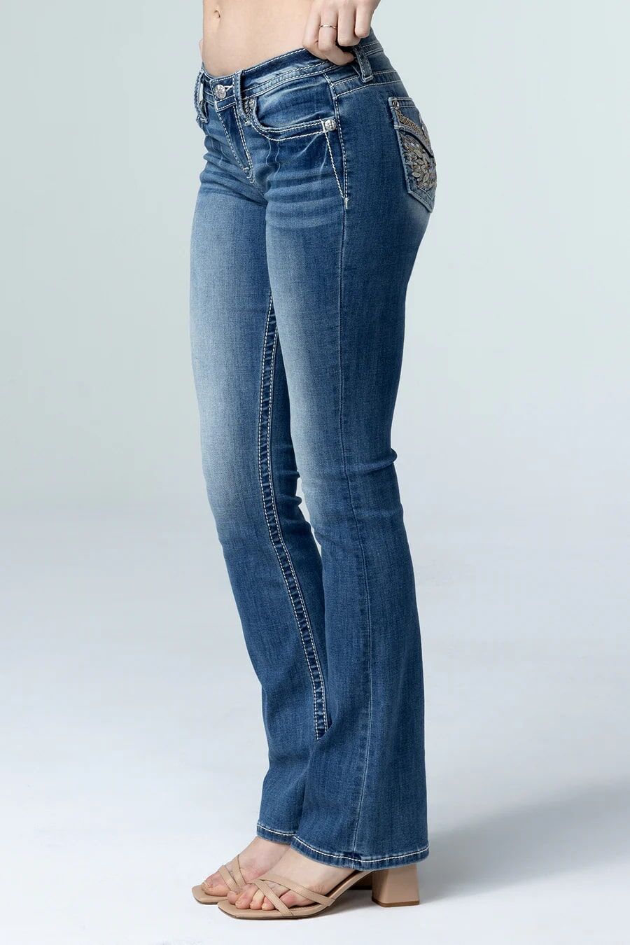 Miss Me Women's Warm Wings Bootcut Jeans