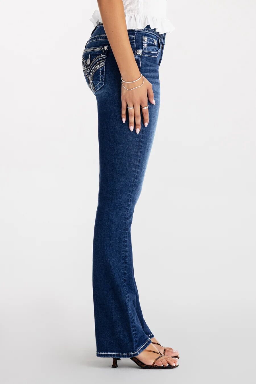 Miss Me Women's Cohen Stitched Bootcut Jeans