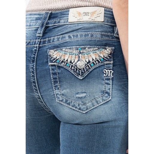 Women's Turquoise Goddess Bootcut Jeans