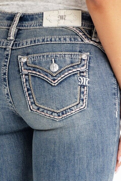 Miss Me Women's Sylvie Stitched Bootcut Jeans