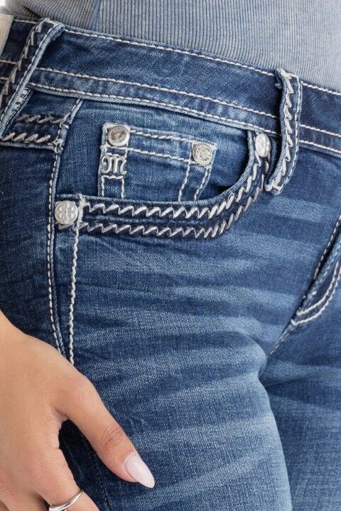 Miss Me Women's Caroline Stitched Bootcut Jeans