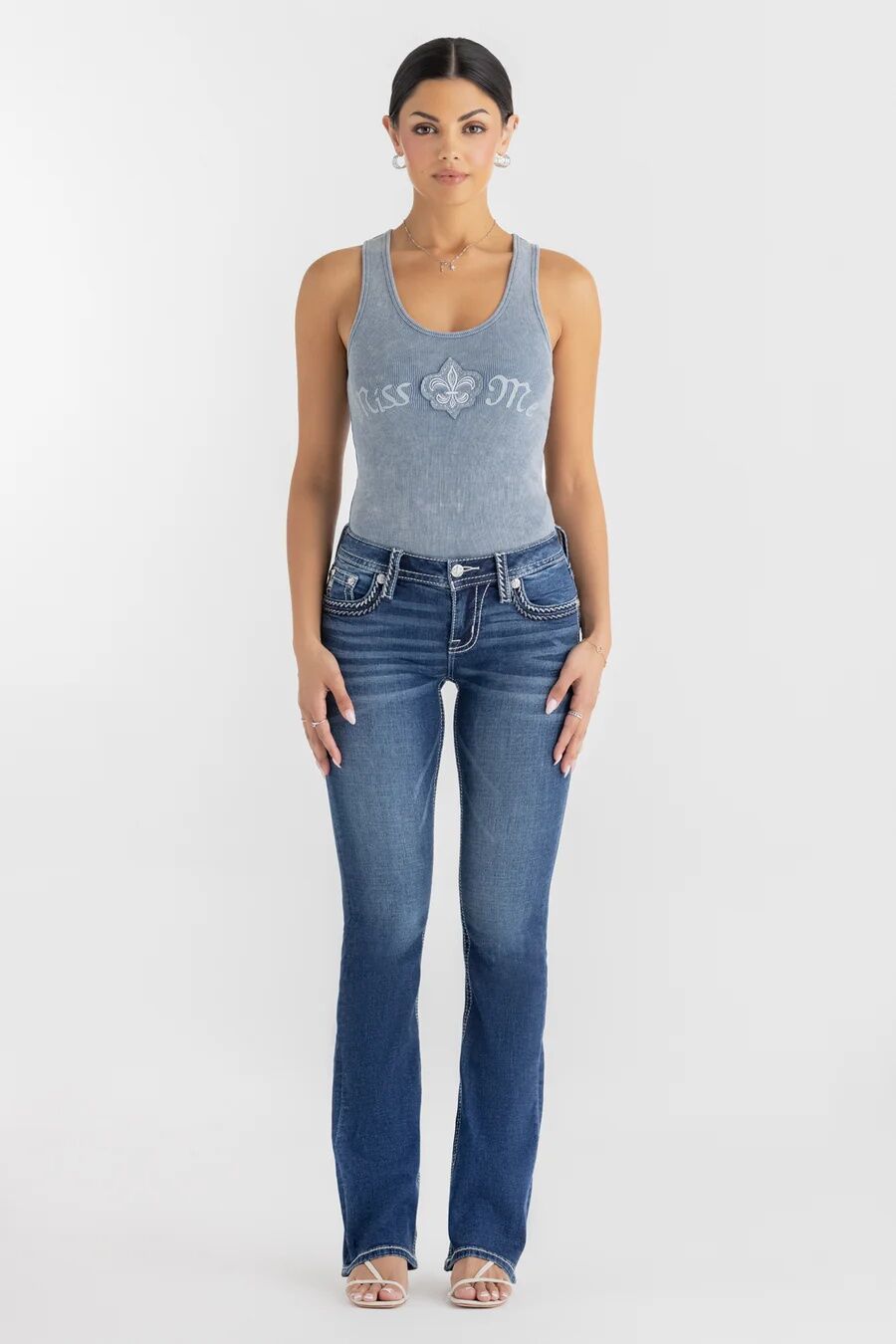 Miss Me Women's Caroline Stitched Bootcut Jeans