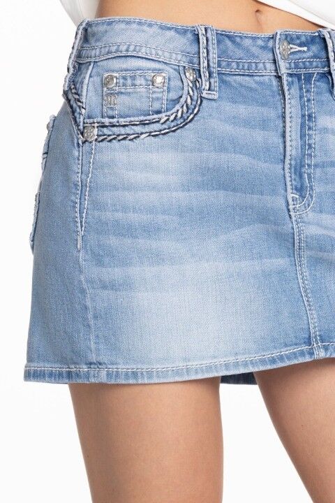 Miss Me Cleo Stitched Skirt