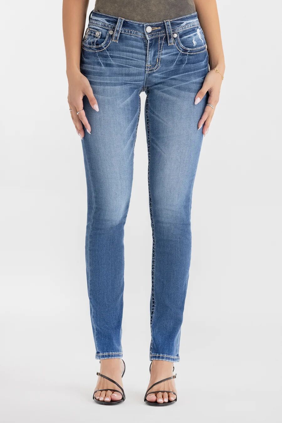 Miss Me Women's Arissa Wing Straight Jeans