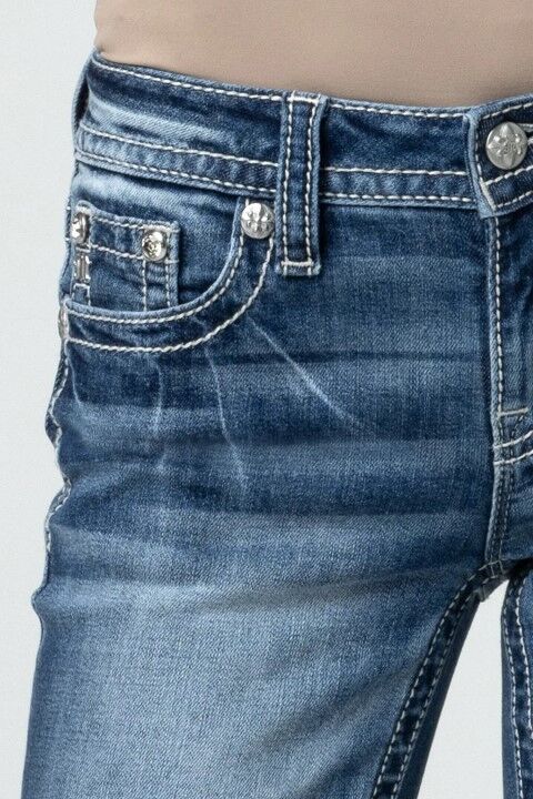 Miss Me Women's Wynter Dream Bootcut Jeans in Medium Wash