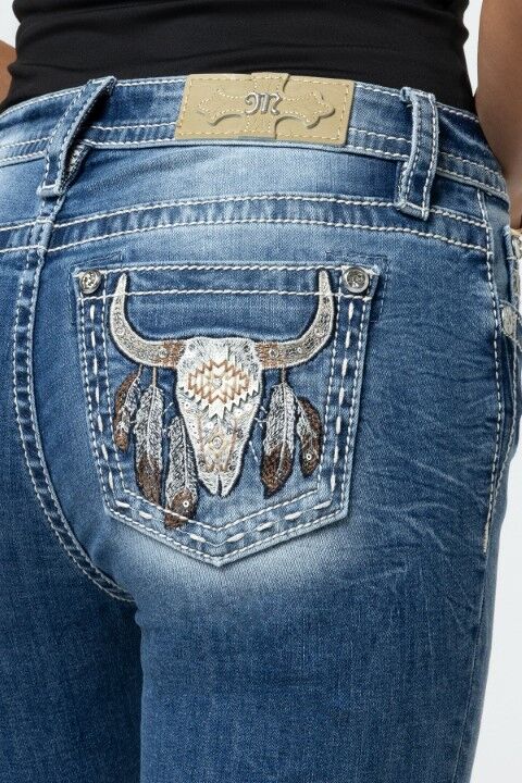 Miss Me Women's Seraphina Bootcut Jeans in Medium Wash