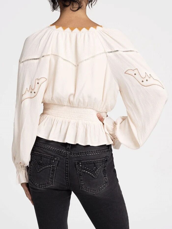 Miss Me Women's Puff Sleeve Top