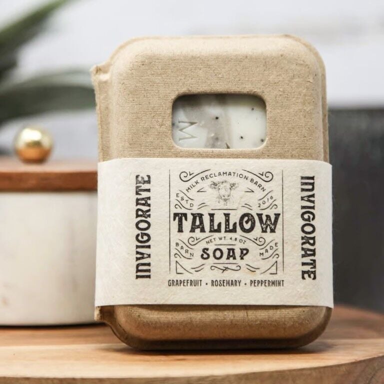 Milk Reclamation Barn Tallow Invigorate Soap Bar