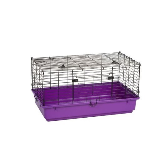 31" Purple Plastic Bottom Rabbit Cage