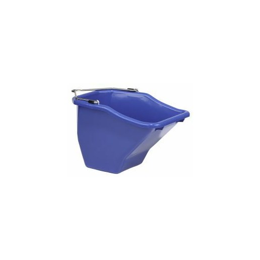 10-qt Flat Back Plastic Bucket in Blue