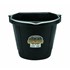 20-qt Flat Back Rubber Bucket in Black
