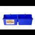Little Giant Hook Over Portable Feeder With Divider - Blue, 16 qt