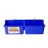 Little Giant Hook Over Portable Feeder With Divider - Blue, 16 qt