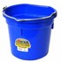 20-qt Flat Back Plastic Bucket in Blue