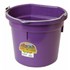 20-qt Flat Back Plastic Bucket in Purple