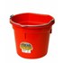 20-qt Flat Back Plastic Bucket in Red
