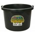 8-qt Round Plastic Bucket in Black