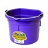 8-qt Flat Back Plastic Bucket in Purple