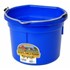 8-qt Flat Back Plastic Bucket in Blue