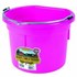 8-qt Flat Back Plastic Bucket in Hot Pink