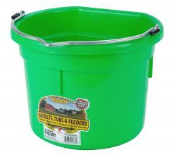 8-qt Round Plastic Bucket in Lime Green