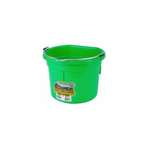 8-qt Round Plastic Bucket in Lime Green