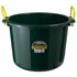 70-qt Plastic Muck Bucket with Rope Handles in Green