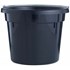 10-qt Round Plastic Utility Bucket in Black