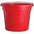 10-qt Round Plastic Utility Bucket in Red