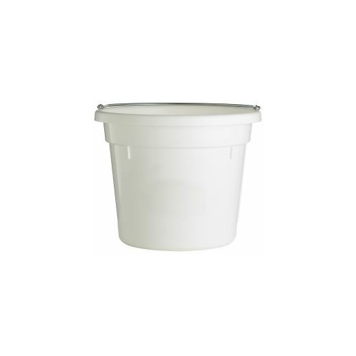 10-qt Round Plastic Utility Bucket in White