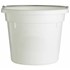 10-qt Round Plastic Utility Bucket in White