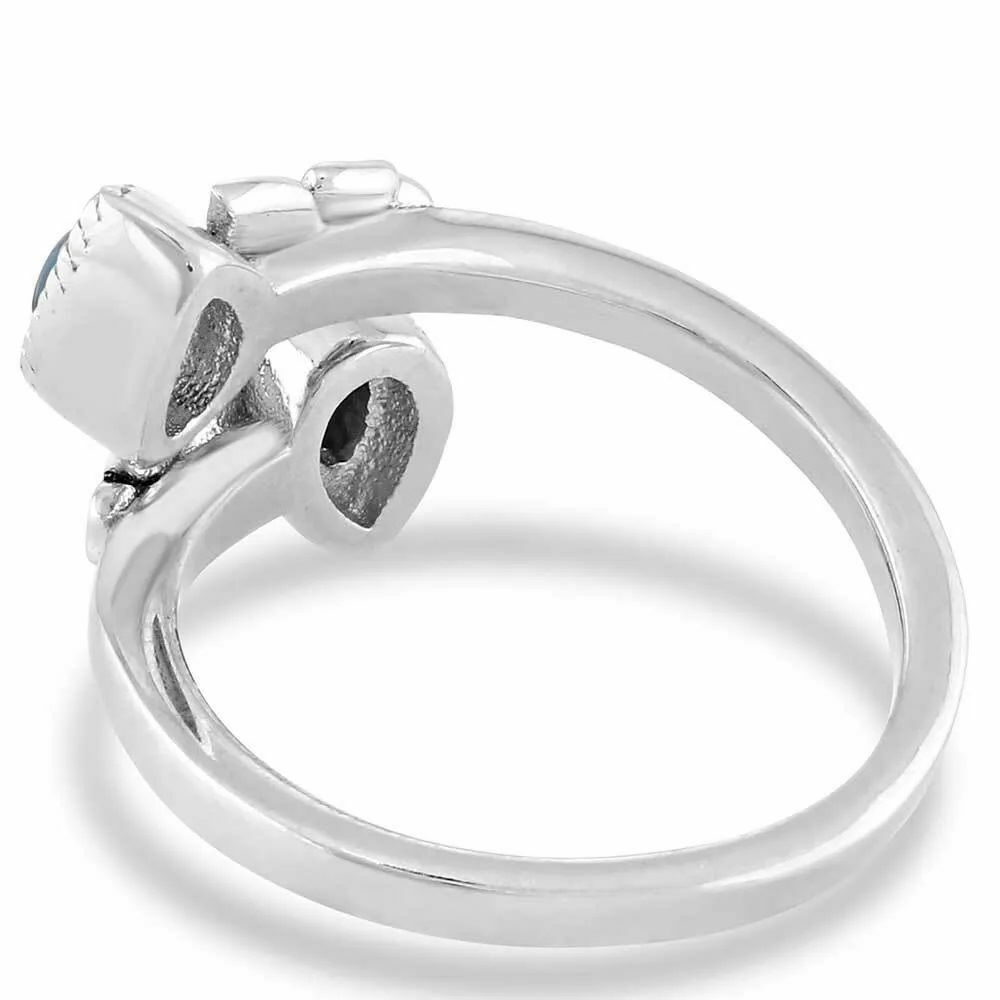 Montana Silversmiths Floral Ancestors Turquoise Wrap Ring