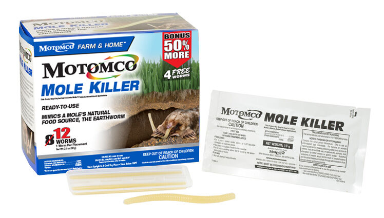 Motomco Mole Killer - Worm 12 pk
