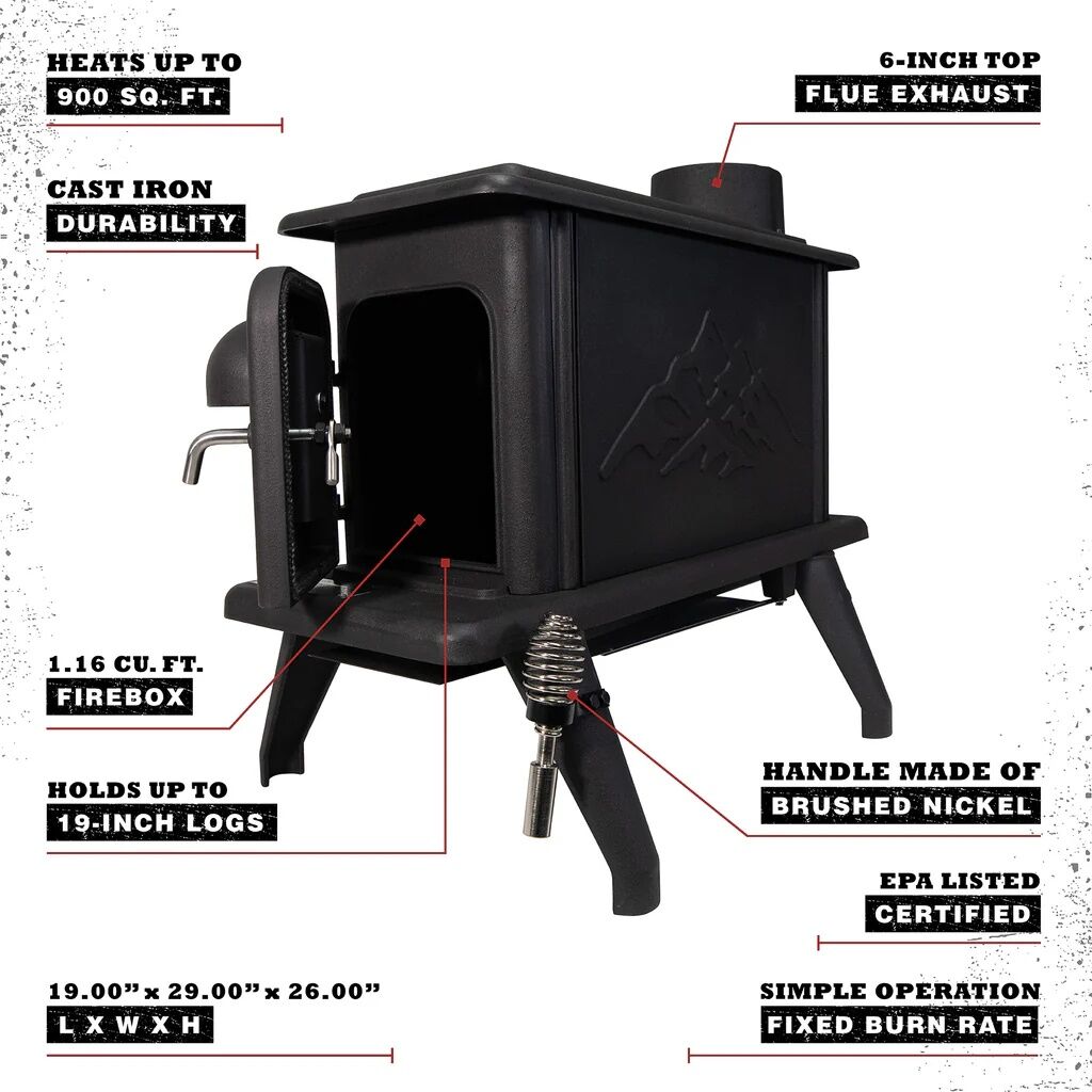 Cleveland Iron Works Erie Single Burn Rate Stove