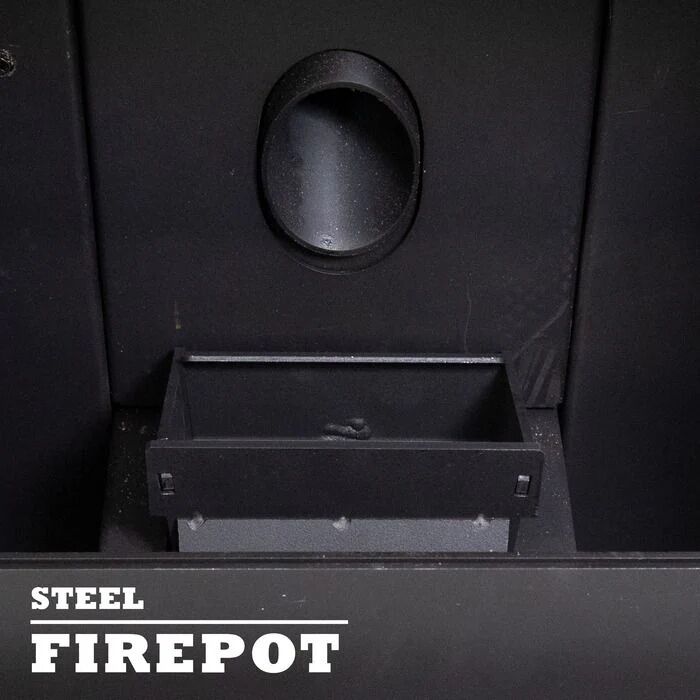 Cleveland Iron Works Large Pellet Stove, 130-Lb Hopper