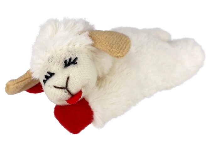 Multipet Lamb Chop Cat Toy, 4-In