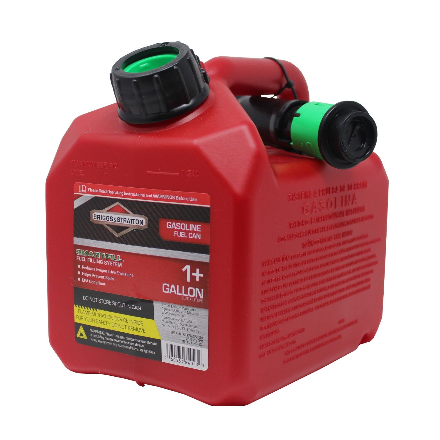 Garage Boss Briggs & Stratton SMART-FILL Gas Can, 1+ gal.